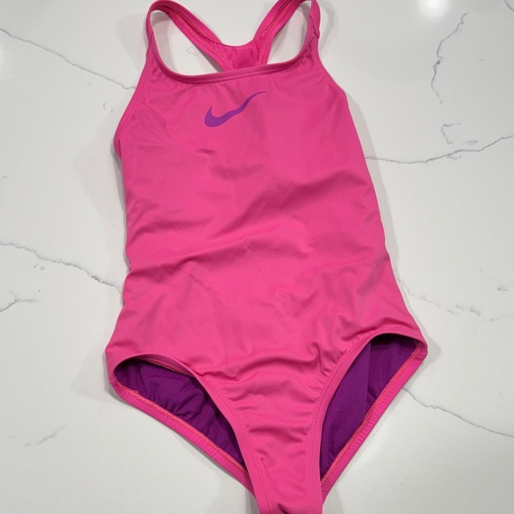 Nike Fuchsia and Purple Swimsuit